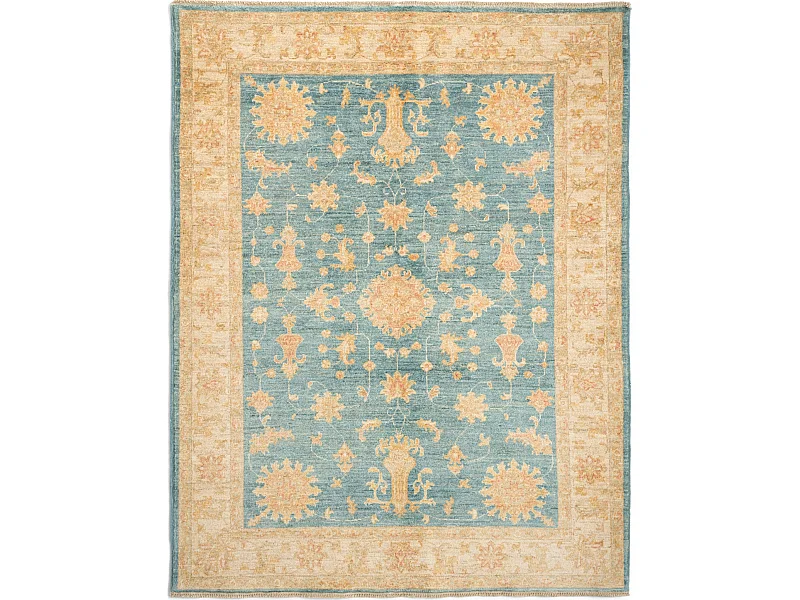 Tapis de laine 150x197 turquoise Kaizar