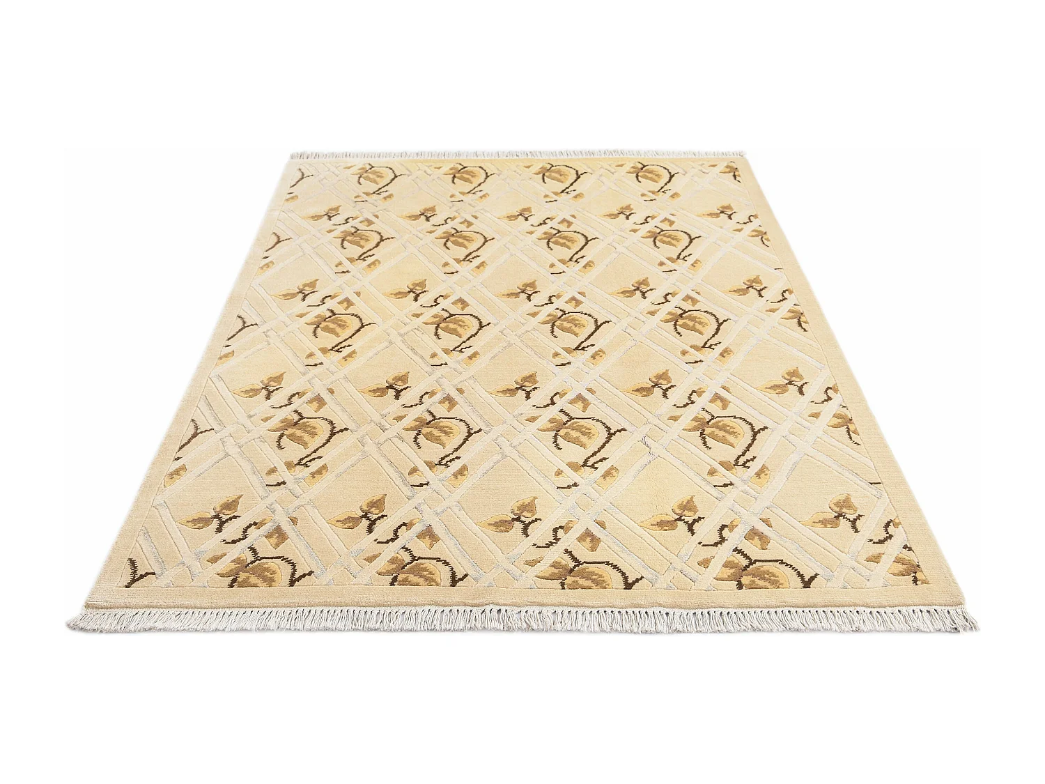 Wollteppich 150x201 Beige Darya