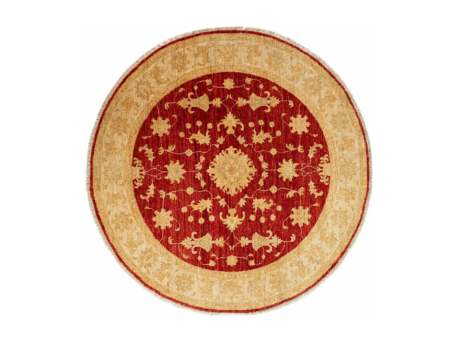 Tapis de laine 147x150 rouge Kaizar