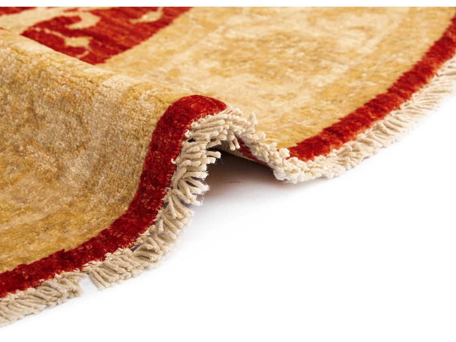 Tapis de laine 147x150 rouge Kaizar