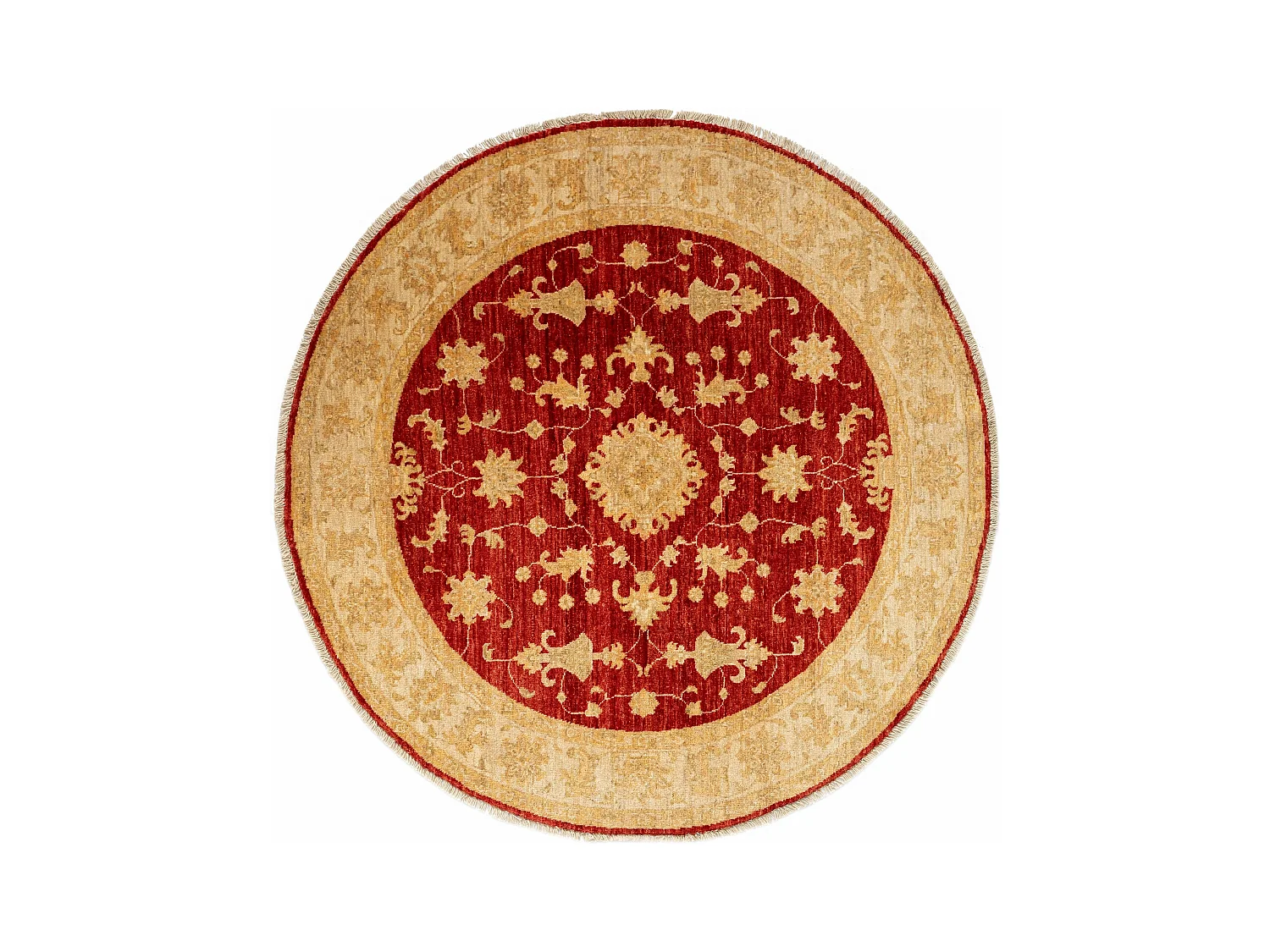 Tapis de laine 147x150 rouge Kaizar