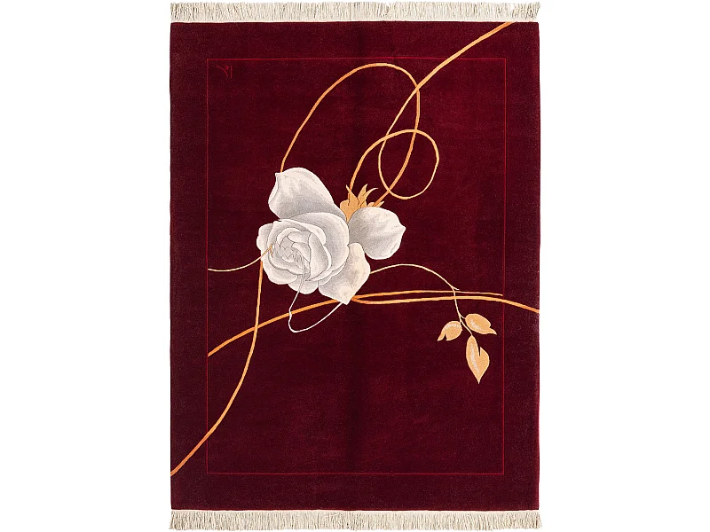 Tapis de laine 152x203 rouge Darya