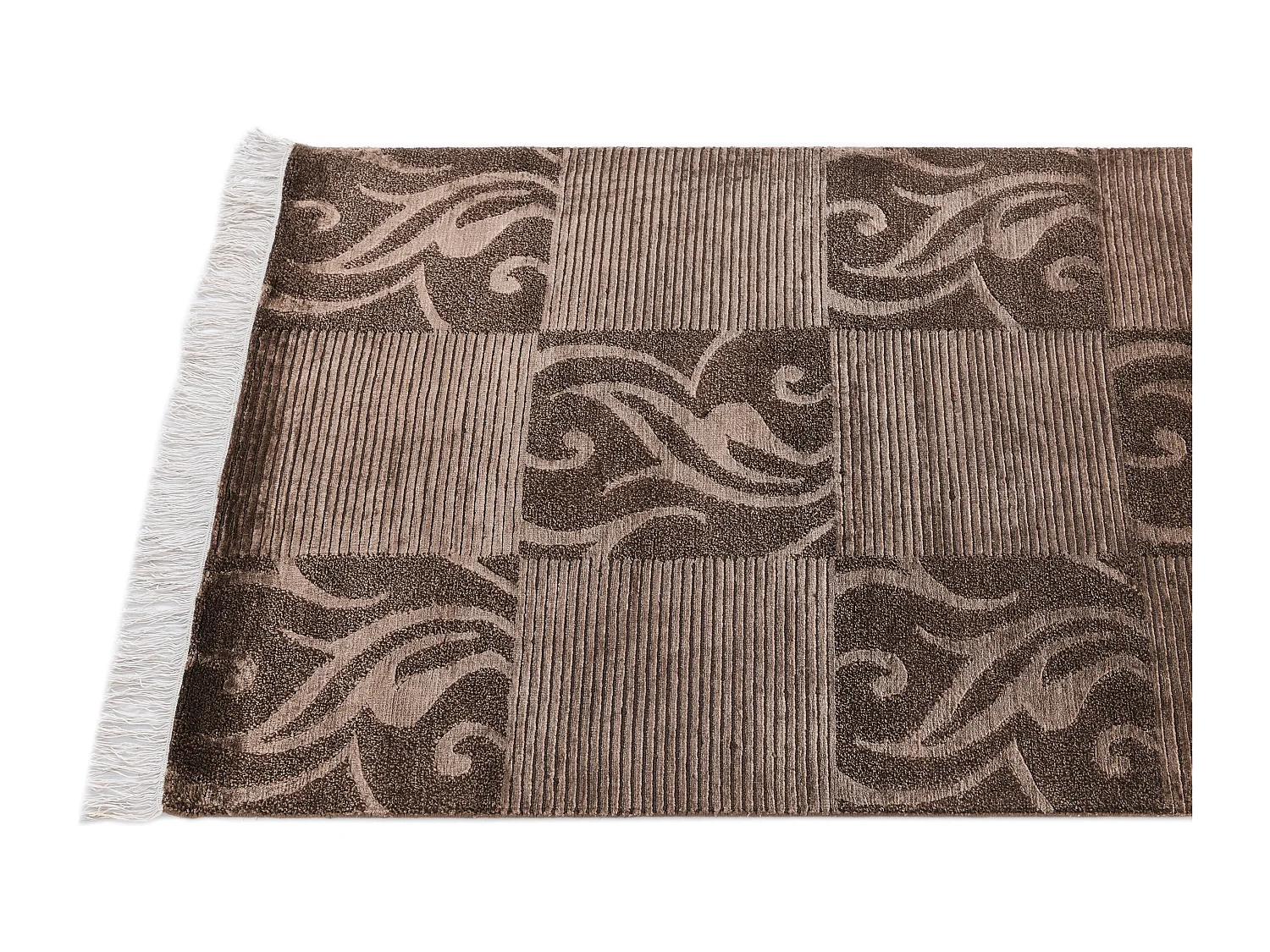 Läufer-Wollteppich 79x396 Braun Darya