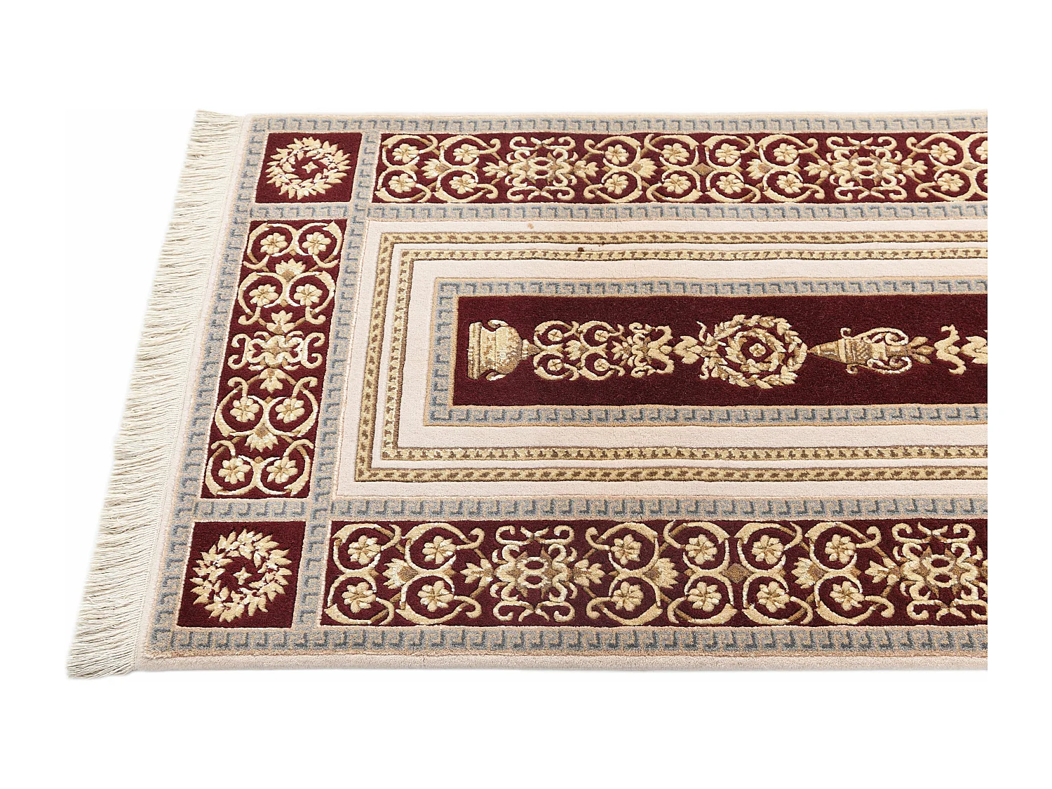 Läufer-Wollteppich 79x201 Beige Darya