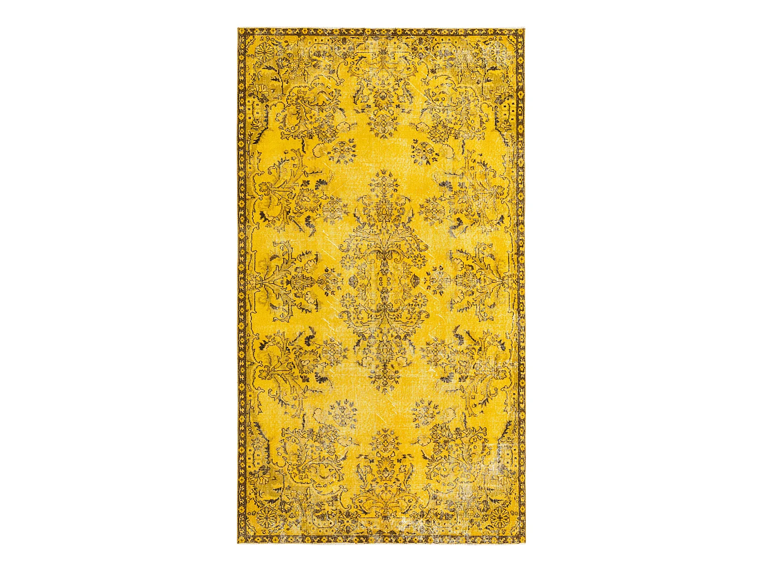 Tapis de laine 160x284 jaune Ultra Vintage