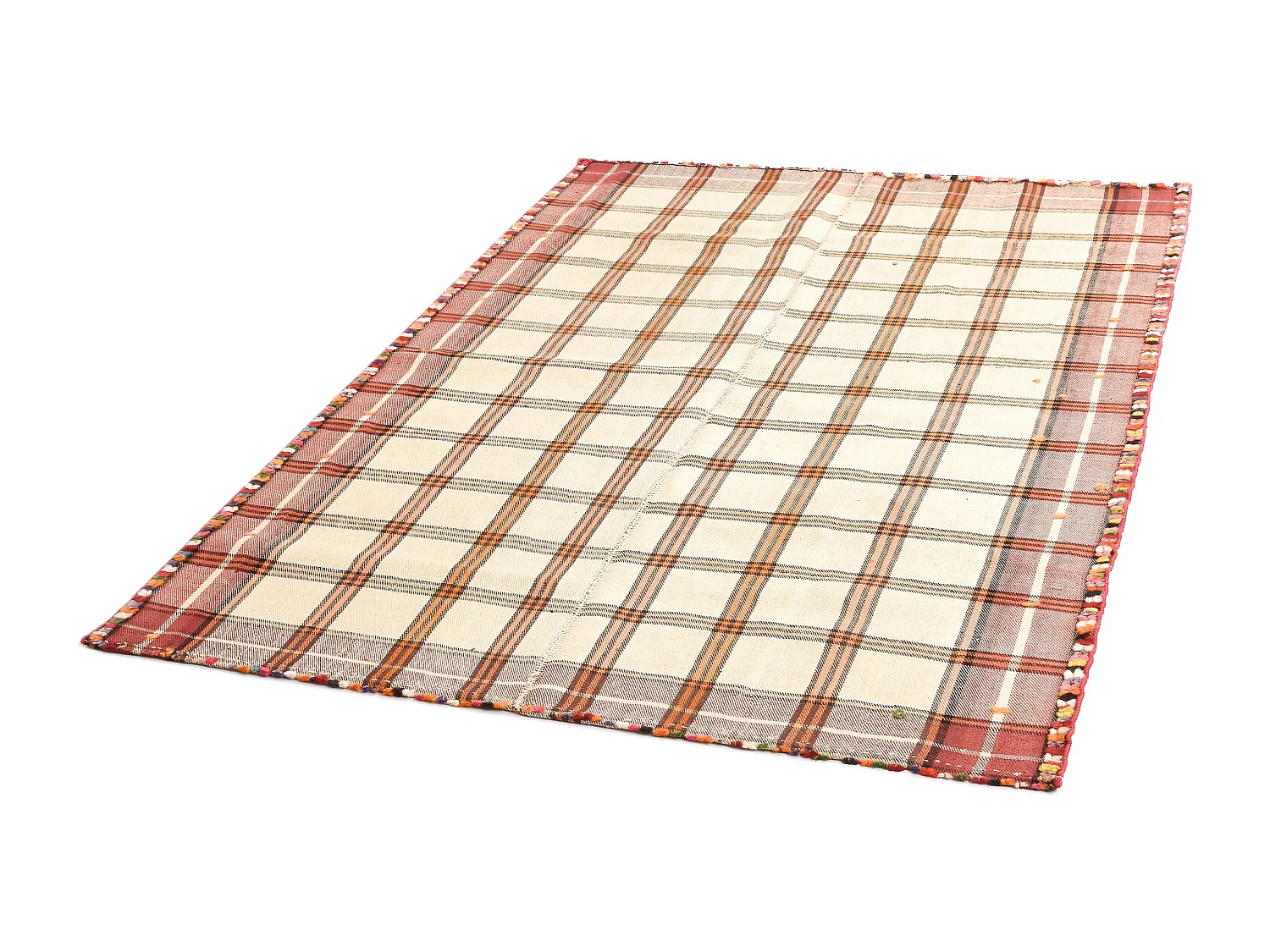 Wollteppich 159x224 Beige Jajim