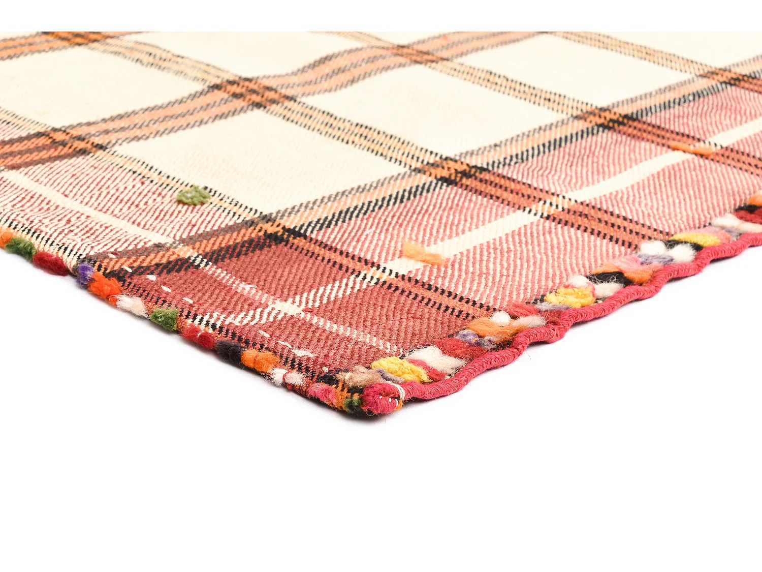 Wollteppich 159x224 Beige Jajim