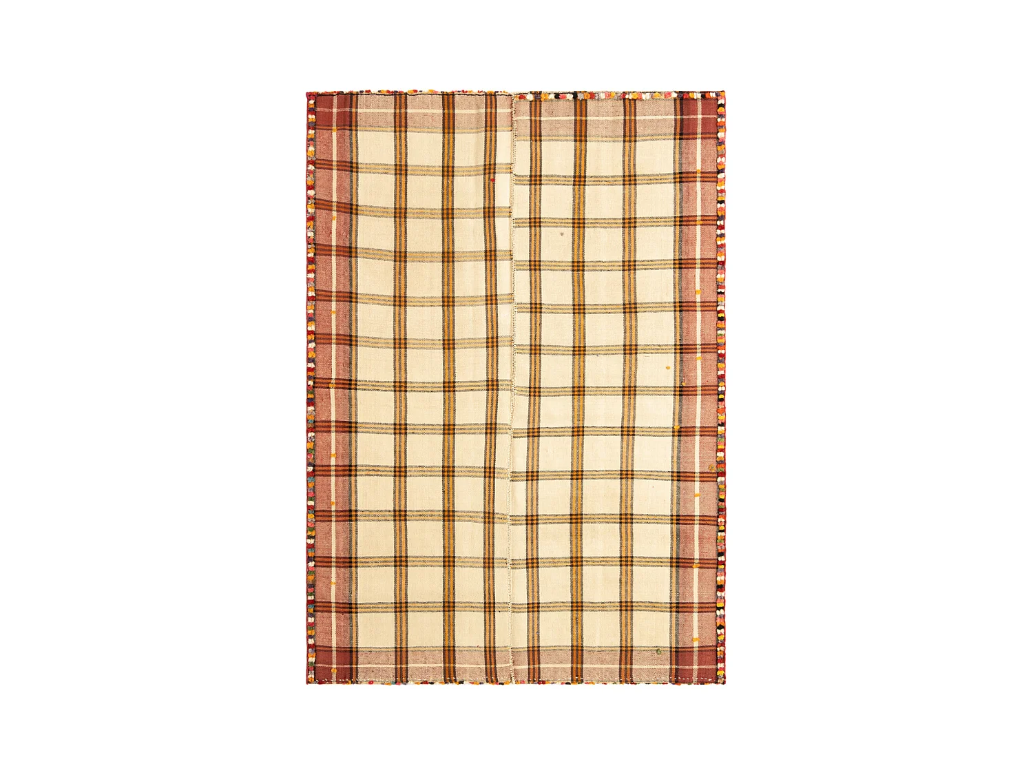 Wollteppich 159x224 Beige Jajim