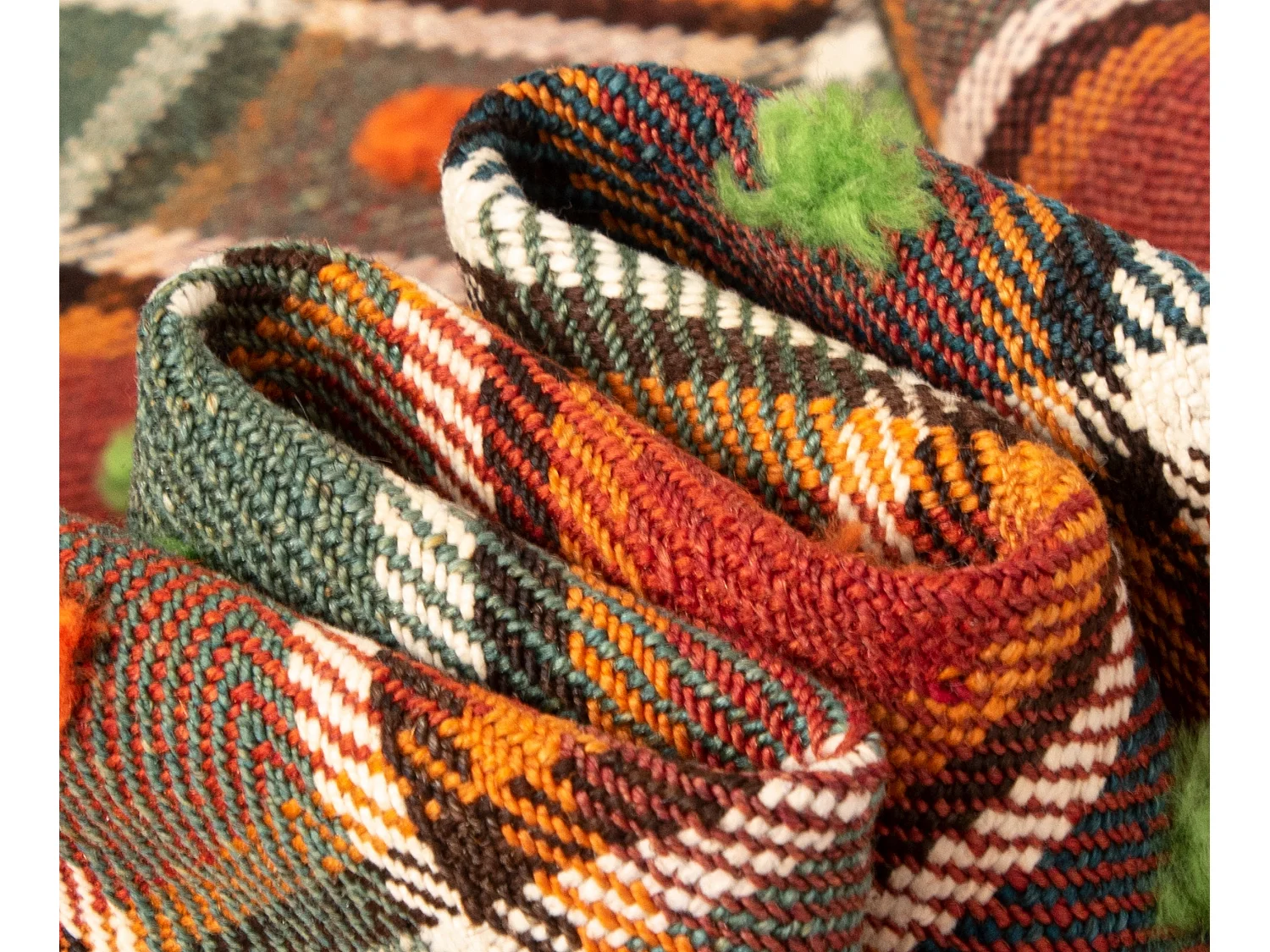 Wollteppich 124x221 Beige Jajim