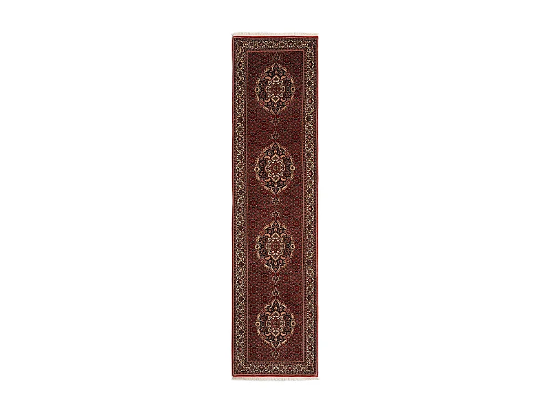 Tapis de couloir en laine 83x348 rouge Bidjar