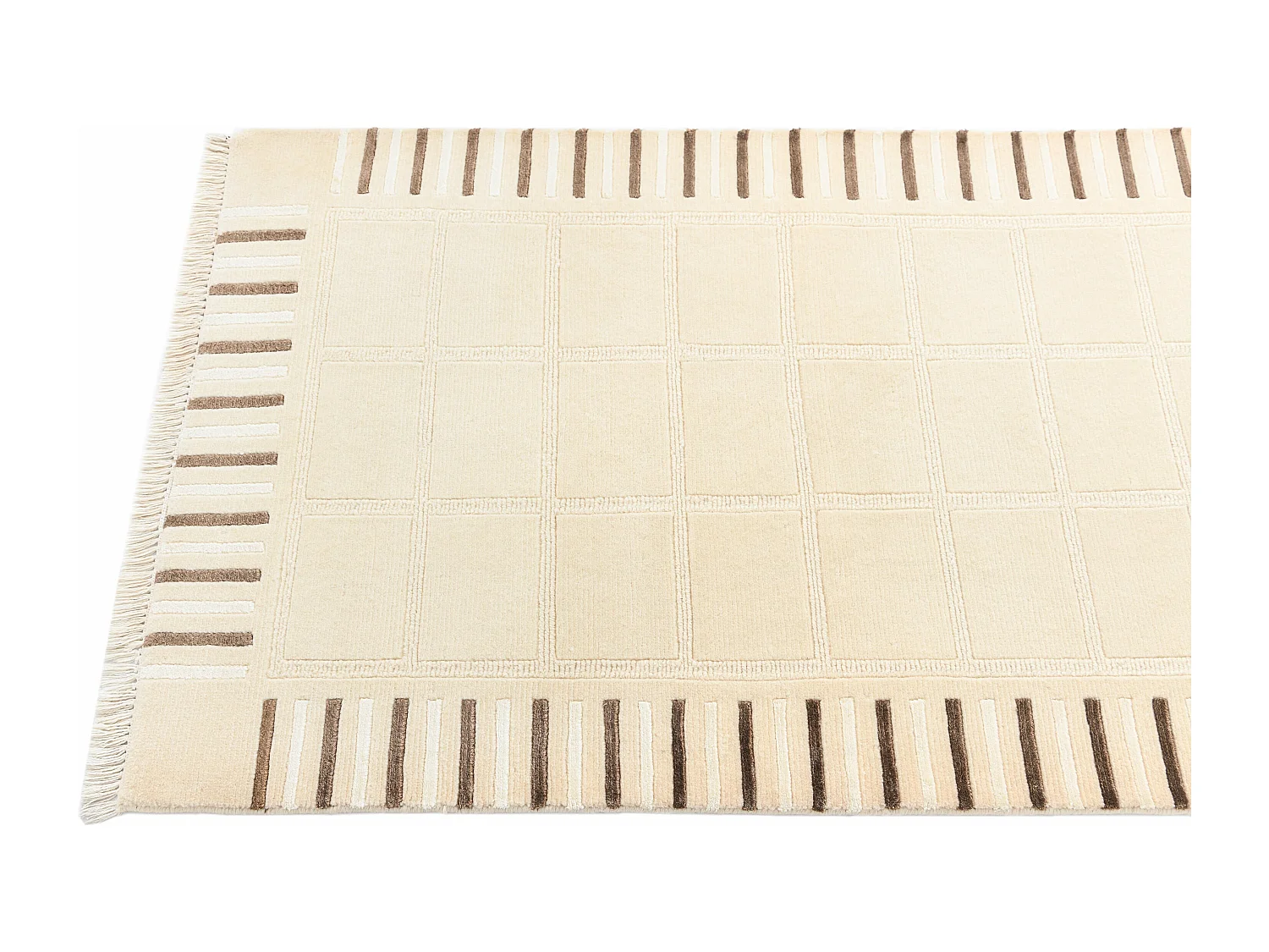 Tapis de couloir en laine 81x297 beige Darya