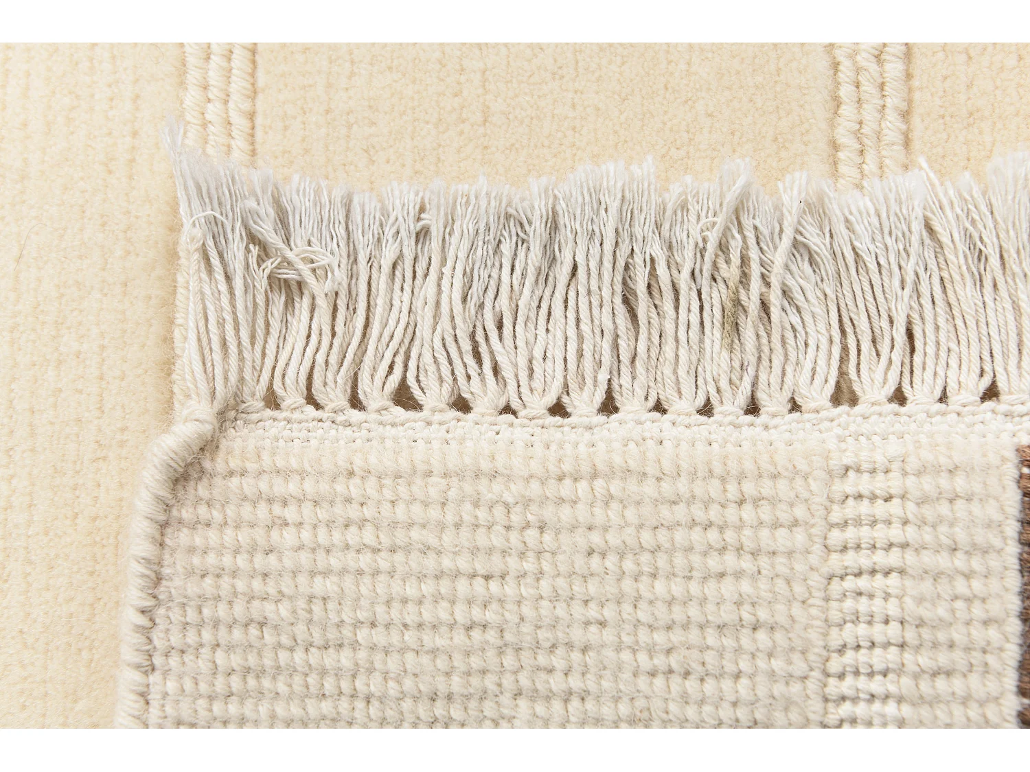 Tapis de couloir en laine 81x297 beige Darya