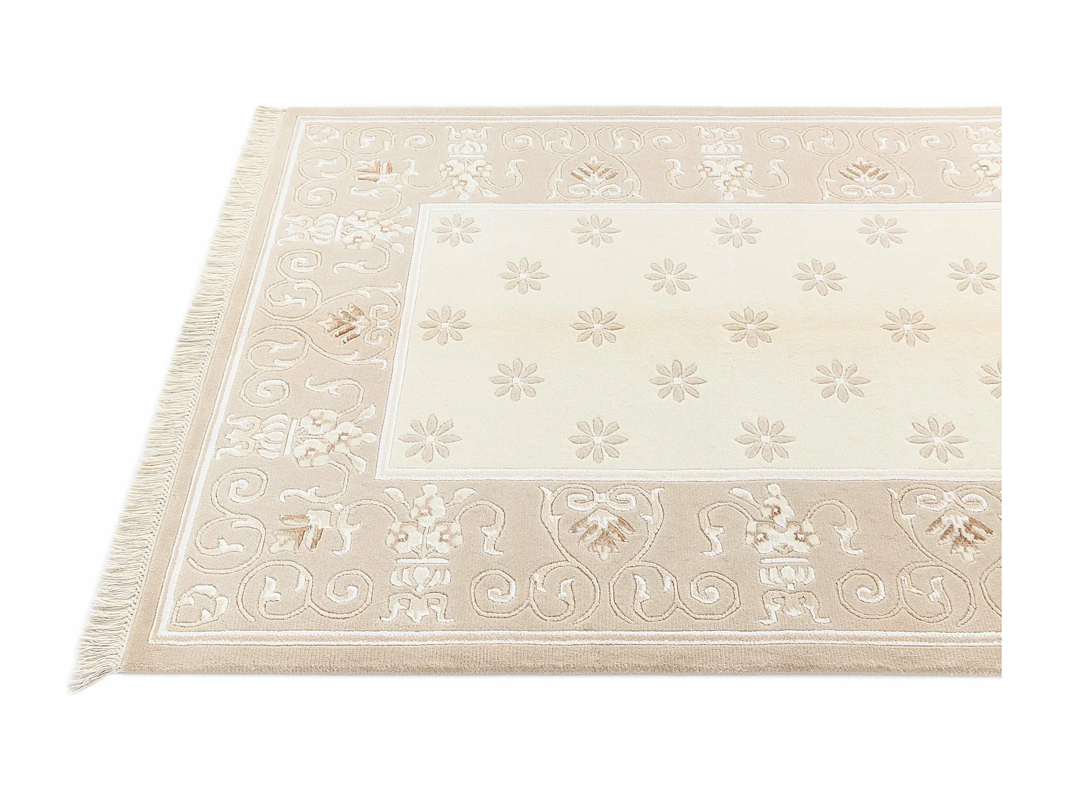 Tappeto in lana 124x180 beige Darya