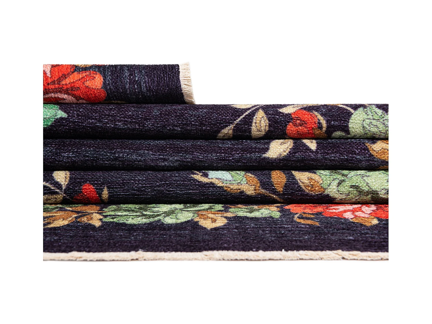 Teppich 180x275 Schwarz Kriens Floret