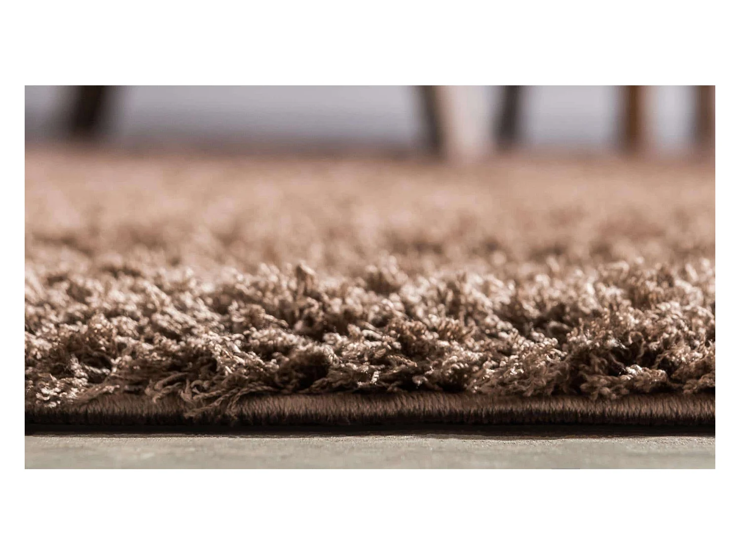 Hochflorteppich 185x185 Braun Luzern