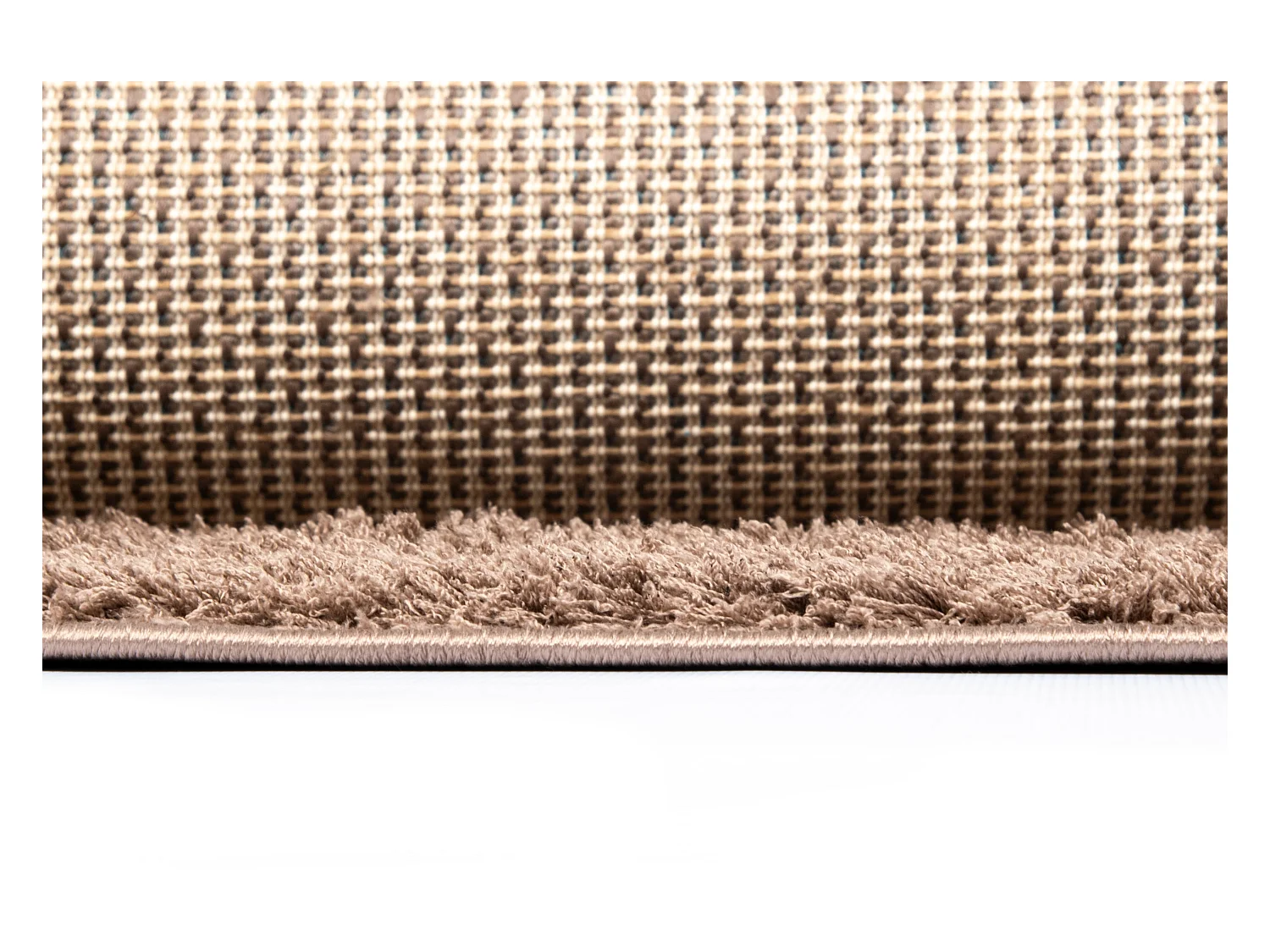 Hochflorteppich 185x185 Braun Luzern