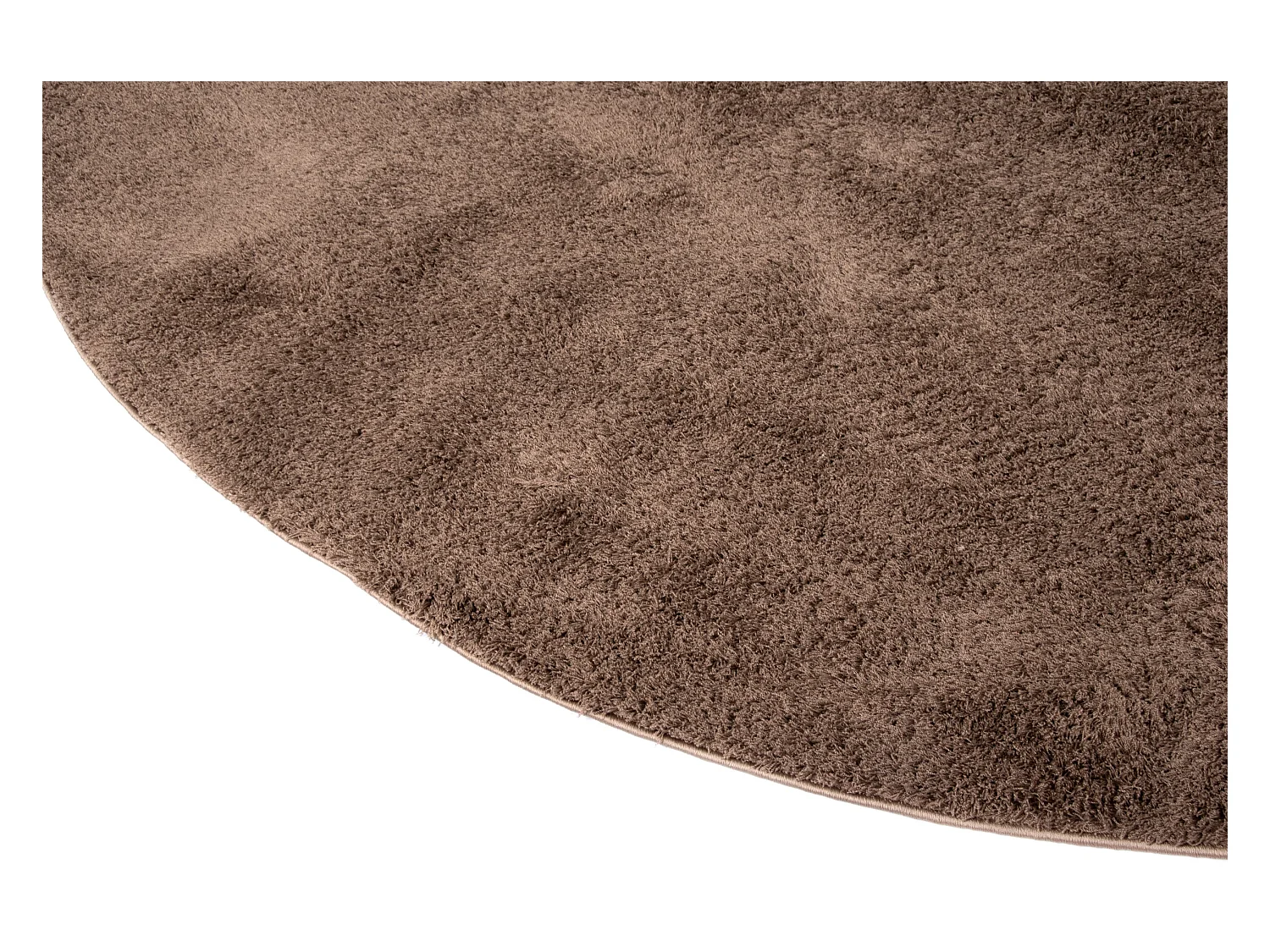 Hochflorteppich 185x185 Braun Luzern