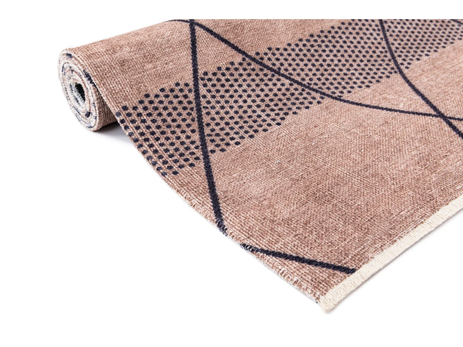 Tapis de couloir en laine 83x347 beige Kaizar