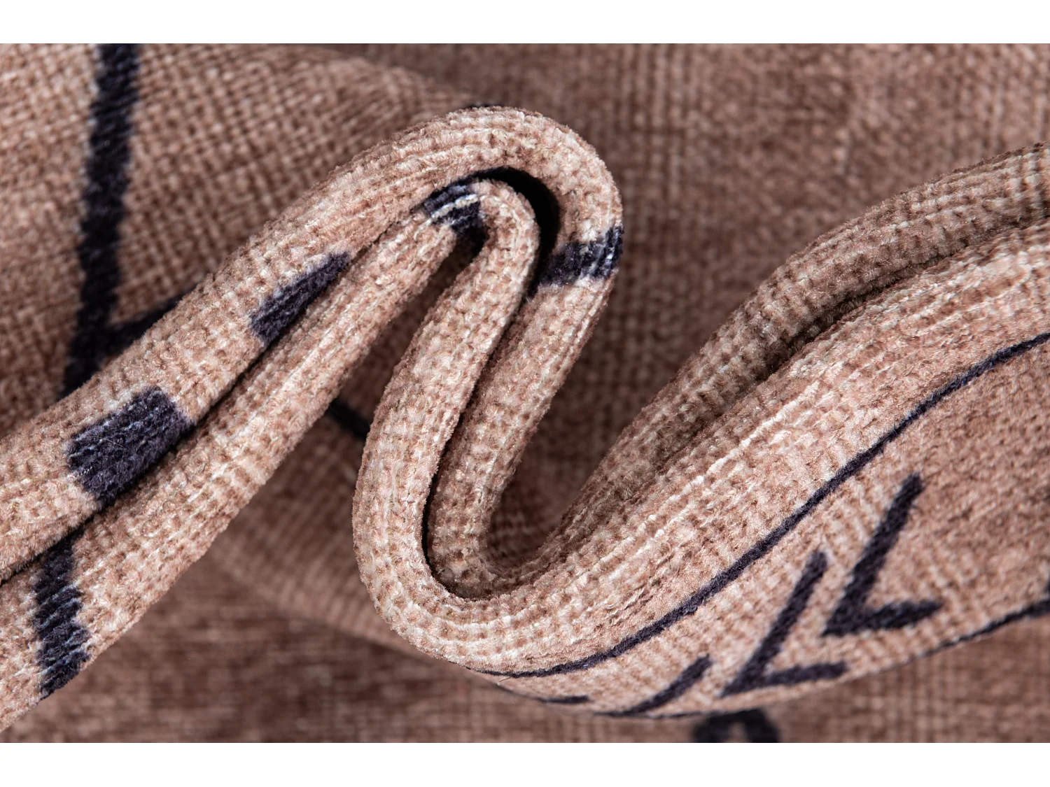 Tapis de couloir en laine 83x347 beige Kaizar