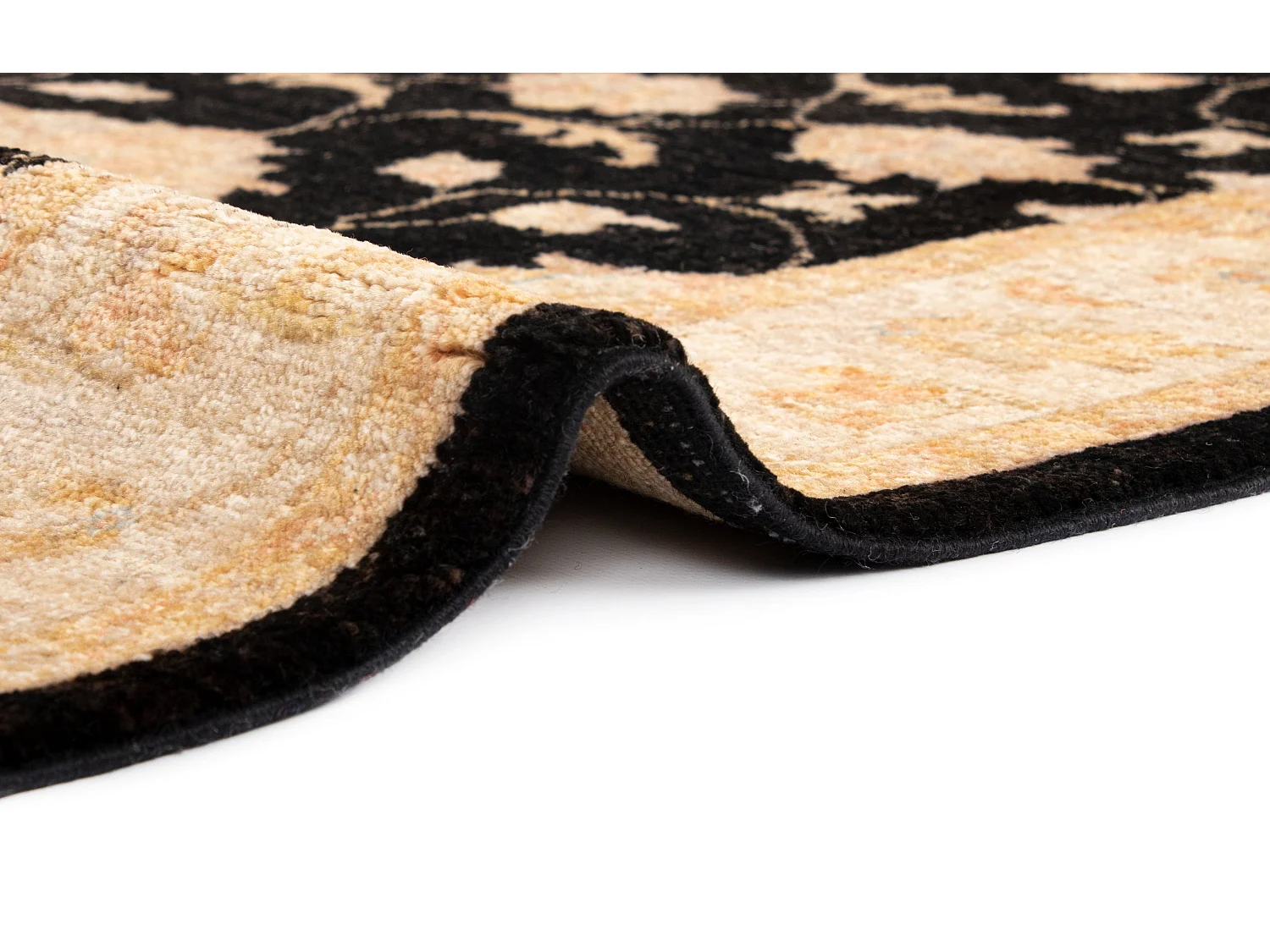 Tapis de couloir en laine 83x347 beige Kaizar