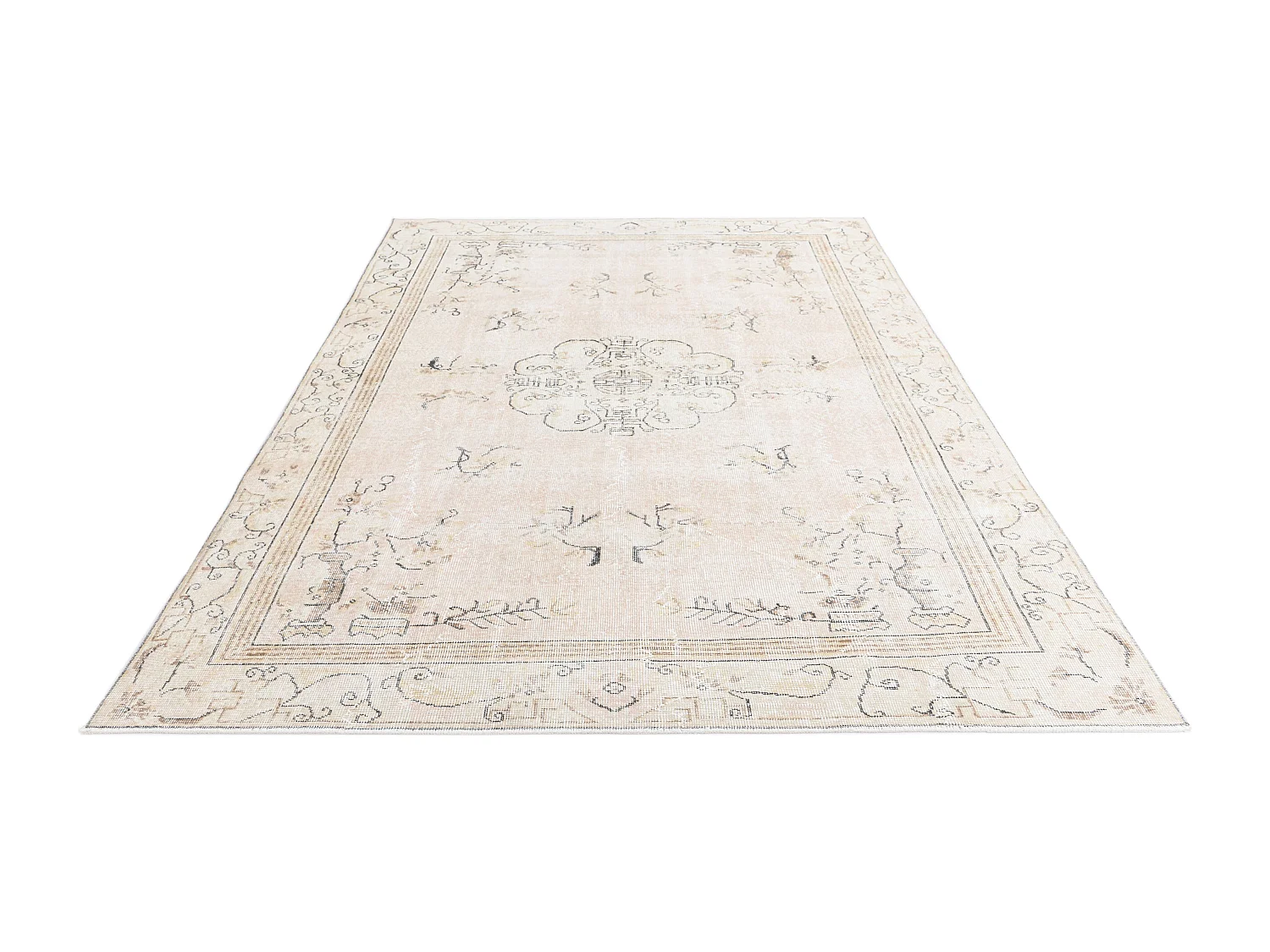 Tappeto in lana 203x297 rosa Ultra Vintage