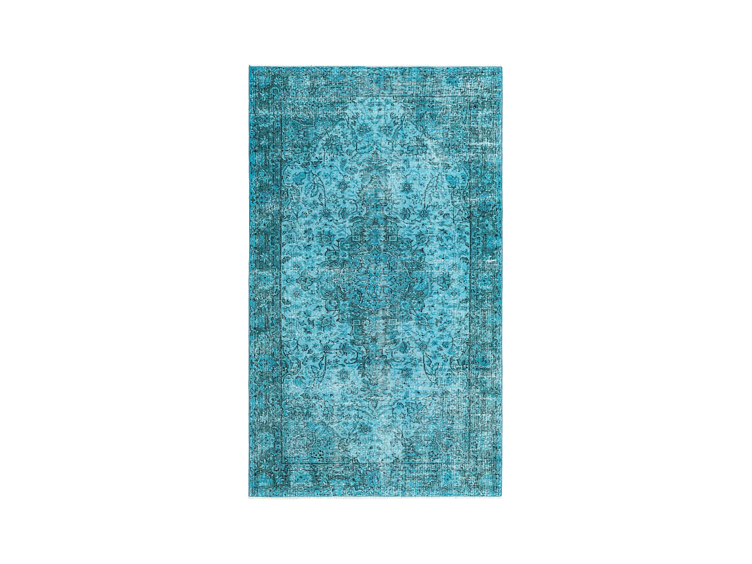 Tapis de laine 160x272 turquoise Ultra Vintage