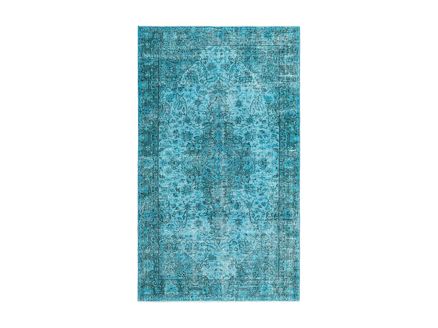 Tapis de laine 160x272 turquoise Ultra Vintage