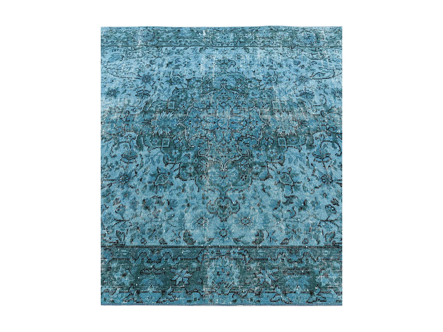 Tapis de laine 160x272 turquoise Ultra Vintage