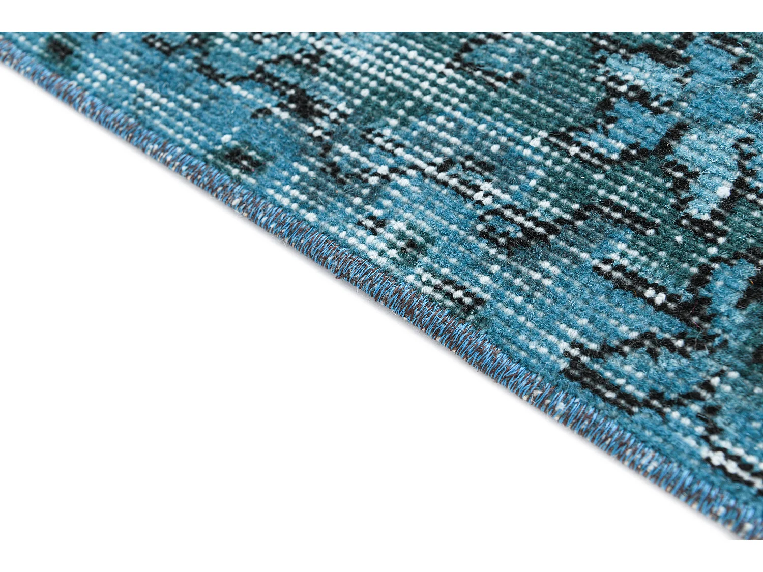 Tapis de laine 160x272 turquoise Ultra Vintage