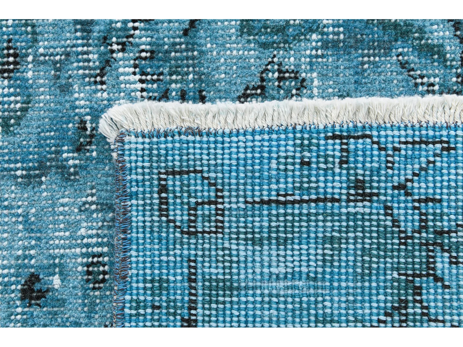 Tapis de laine 160x272 turquoise Ultra Vintage