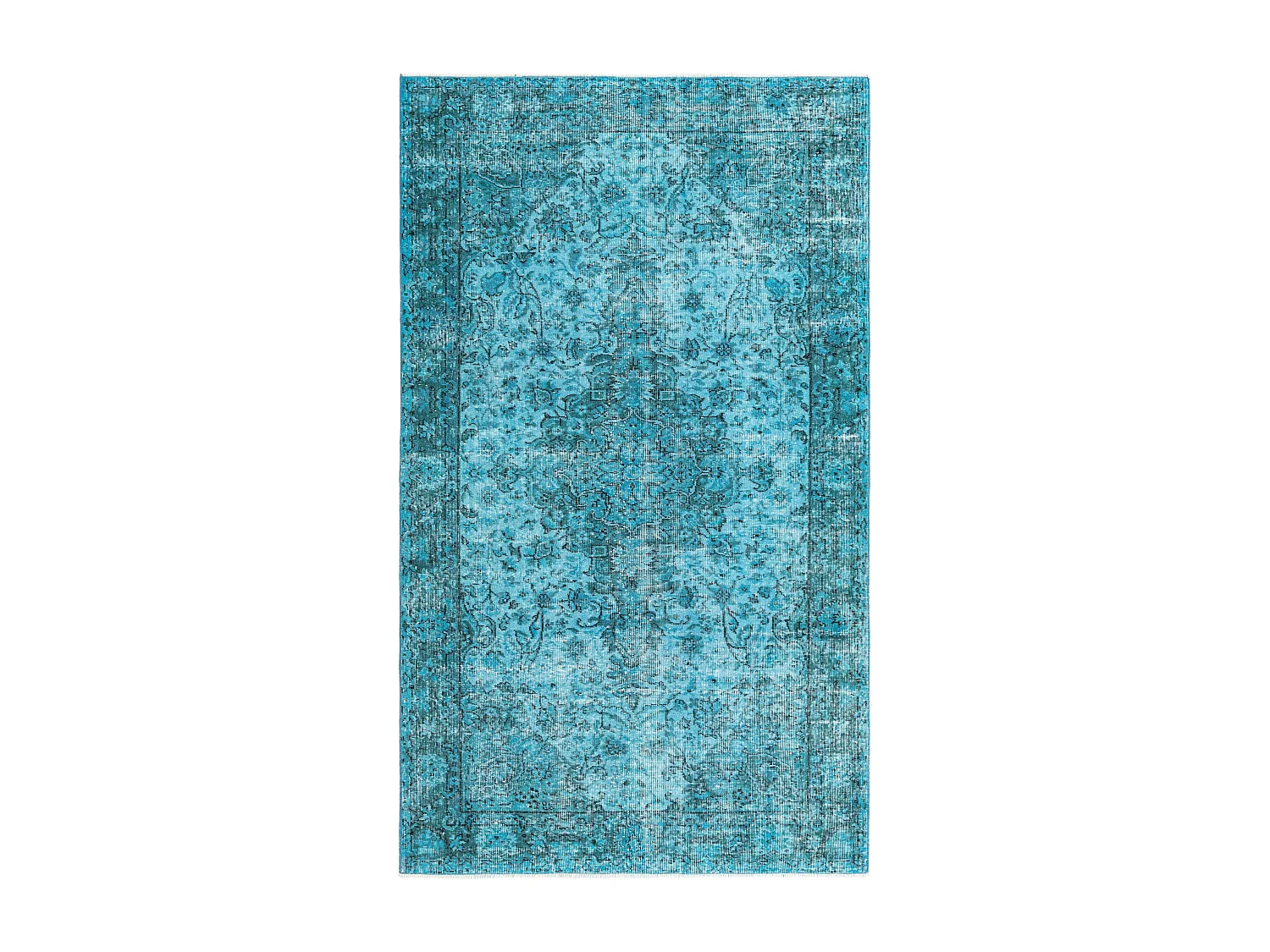 Tapis de laine 160x272 turquoise Ultra Vintage