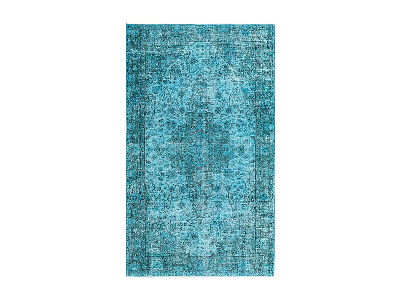 Tapis de laine 160x272 turquoise Ultra Vintage