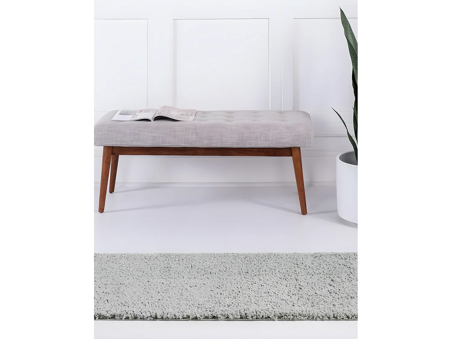 Tappeto shaggy  80x305 verde Luzern