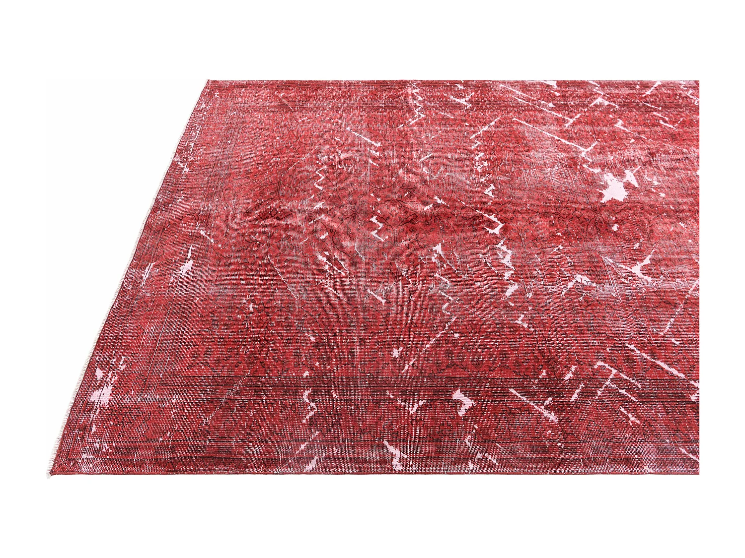 Wollteppich 188x282 Rot Ultra Vintage