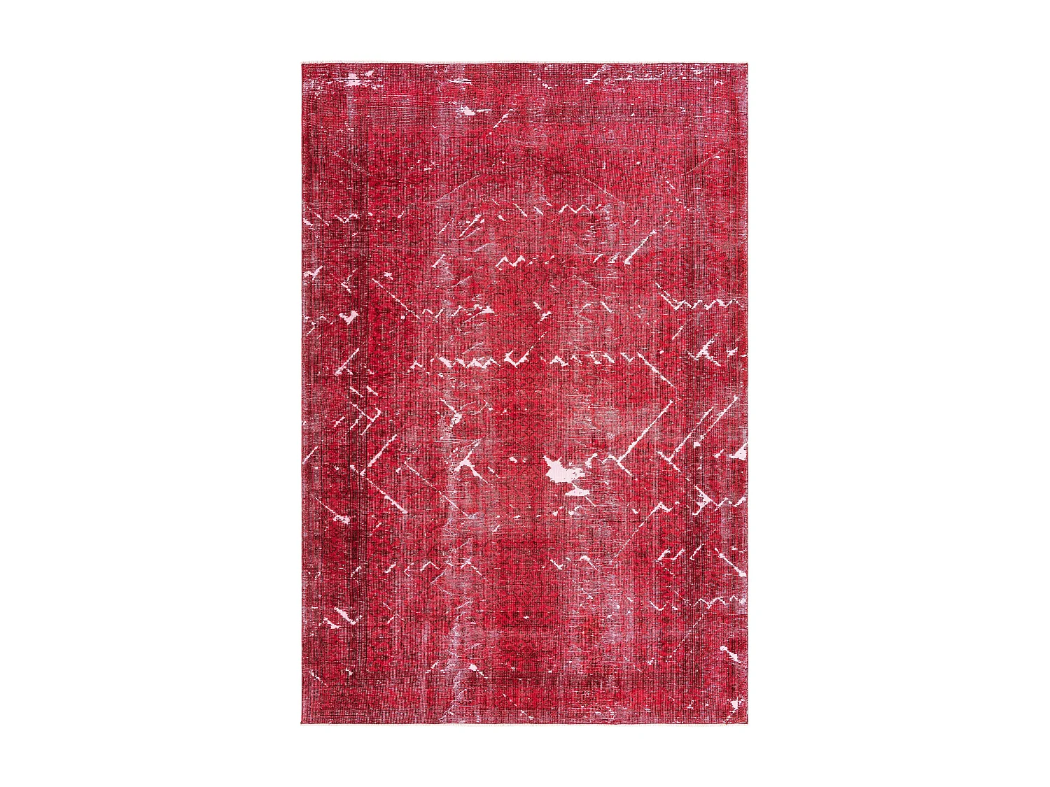 Wollteppich 188x282 Rot Ultra Vintage