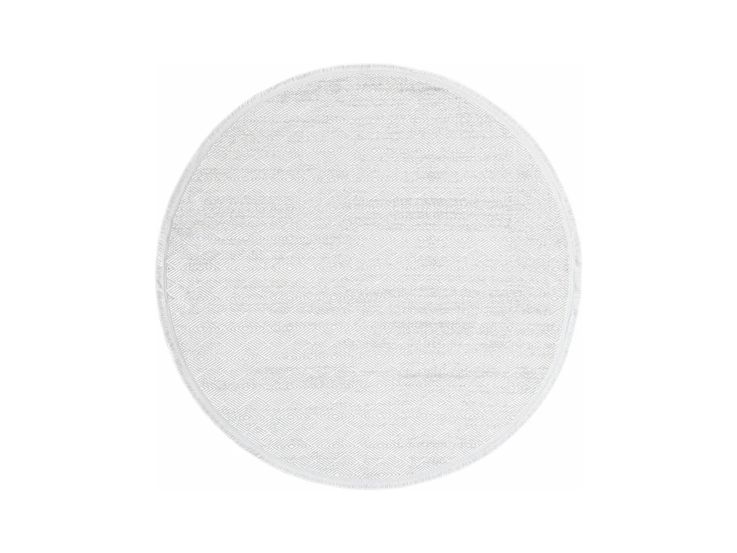 Tapijt 125x125 Lichtgrijs Davos Cilia