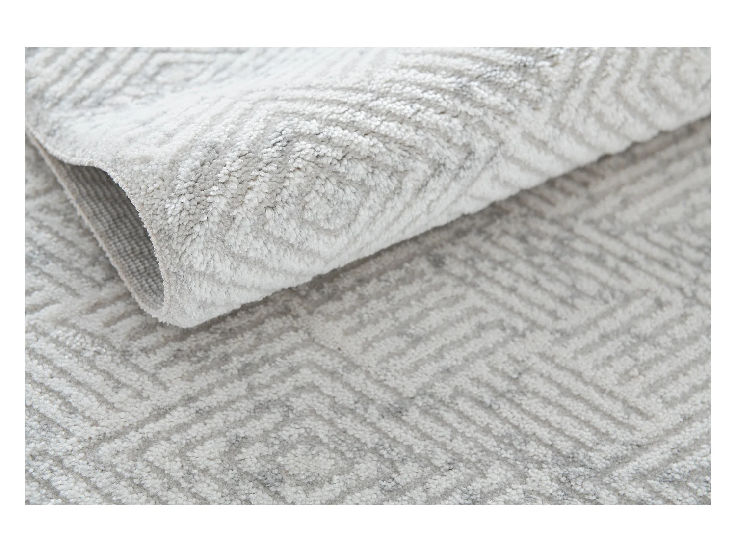 Tapijt 125x125 Lichtgrijs Davos Cilia