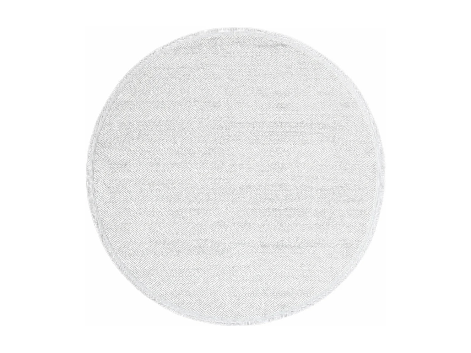 Tapis 125x125 gris clair Davos Cilia