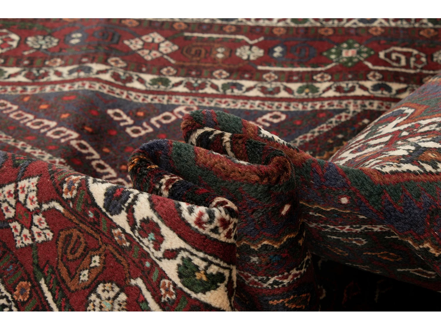 Tapis de laine 124x183 rouge Afshar