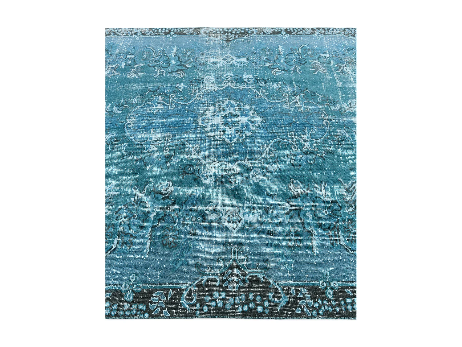 Tappeto in lana 178x282 turchese Ultra Vintage