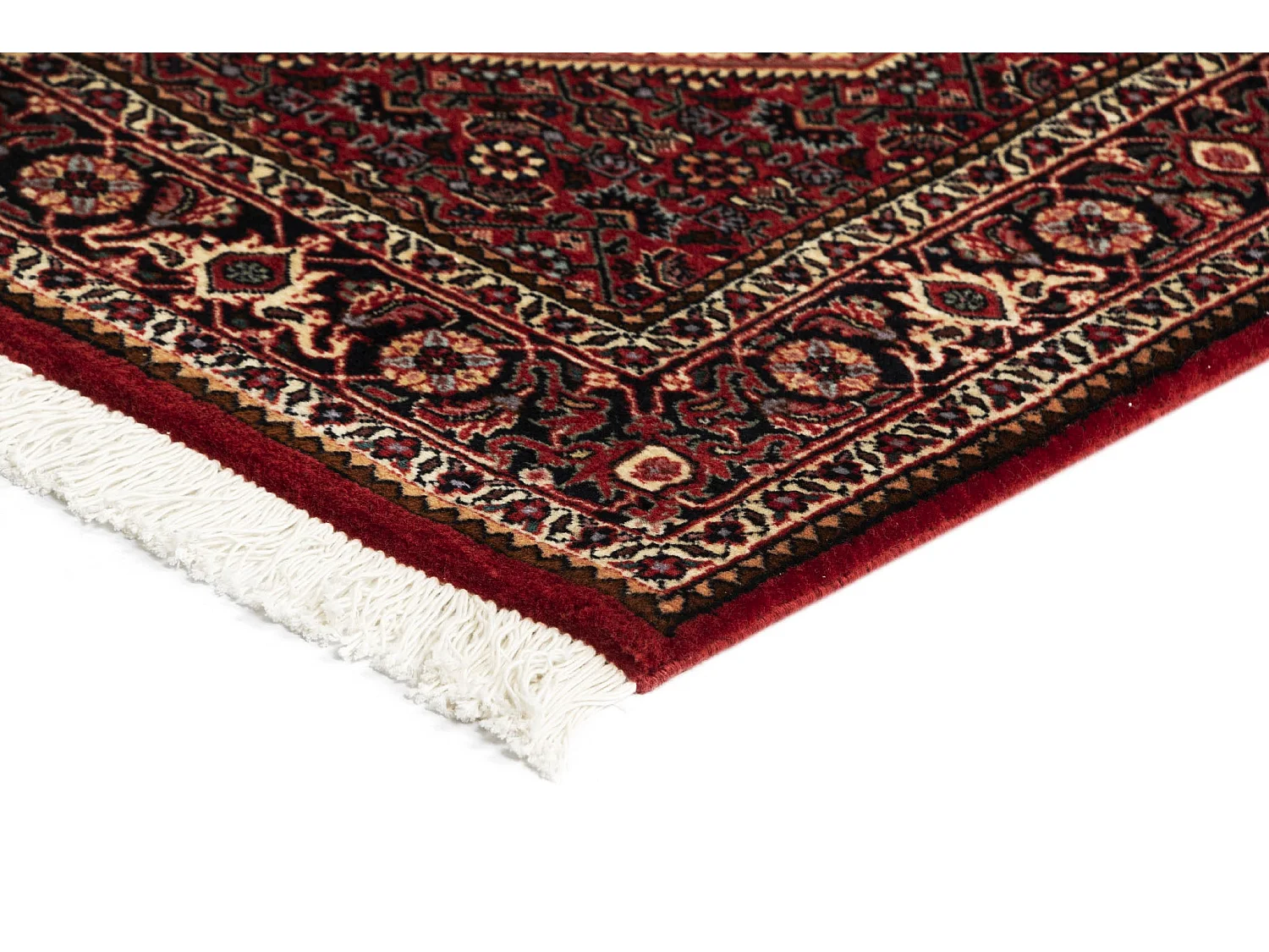 Läufer-Wollteppich 85x298 Rot Bidjar