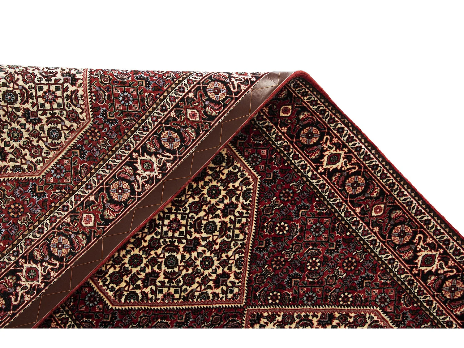 Läufer-Wollteppich 85x298 Rot Bidjar