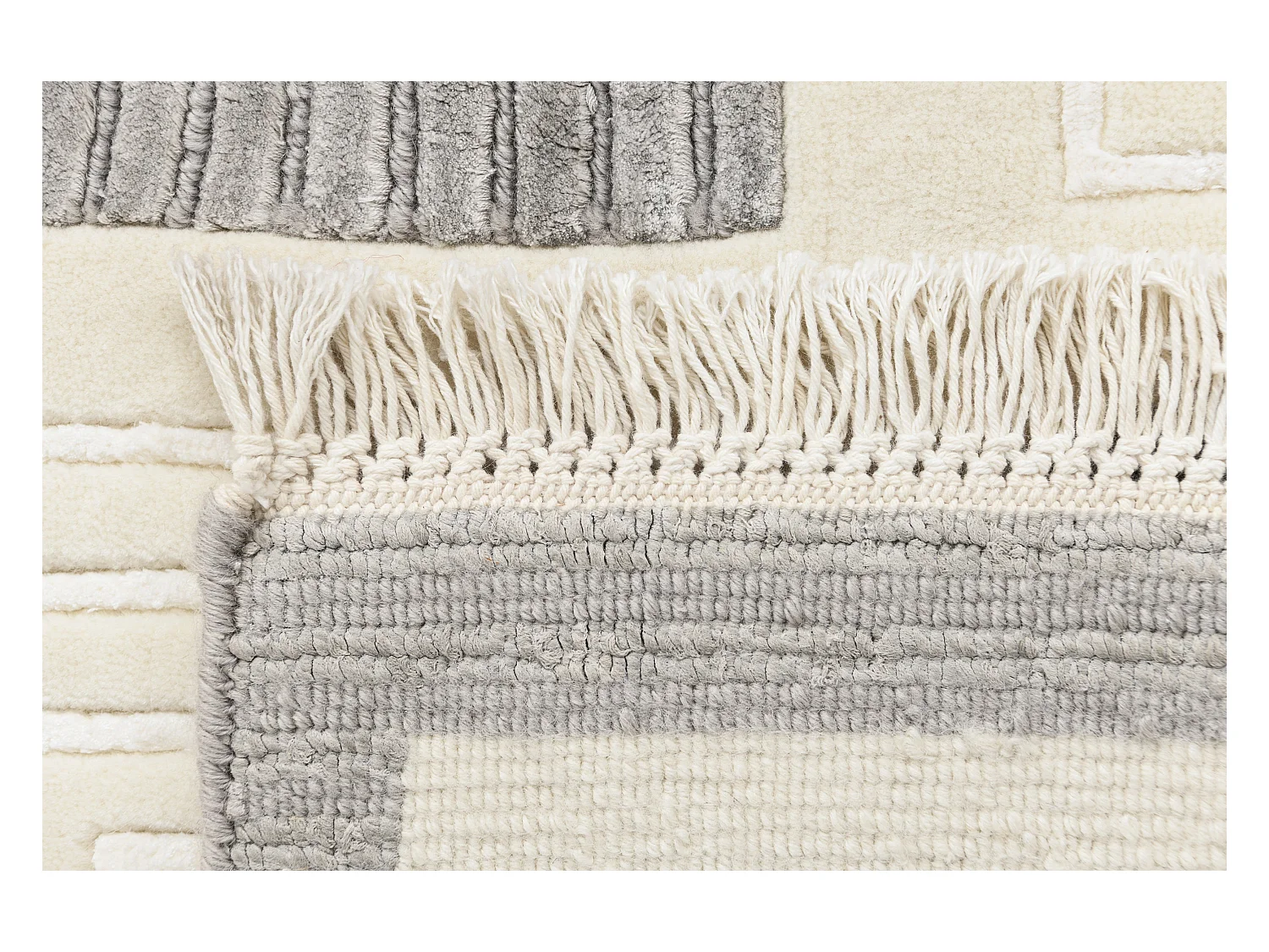 Tapis de couloir en laine 79x203 beige Darya