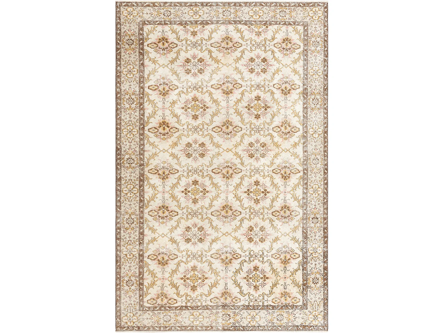 Tapis de laine 191x295 brun Ultra Vintage