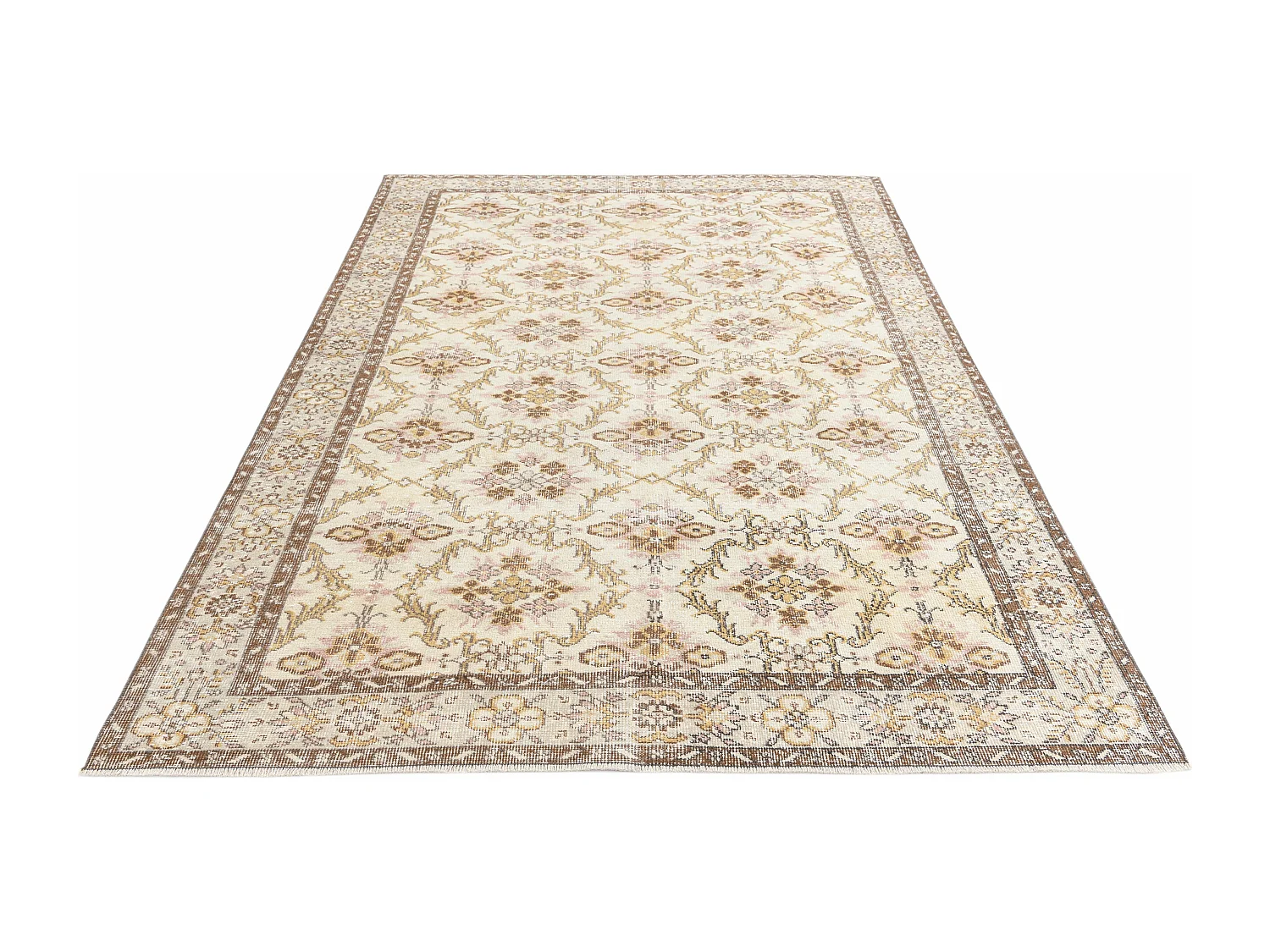 Tapis de laine 191x295 brun Ultra Vintage