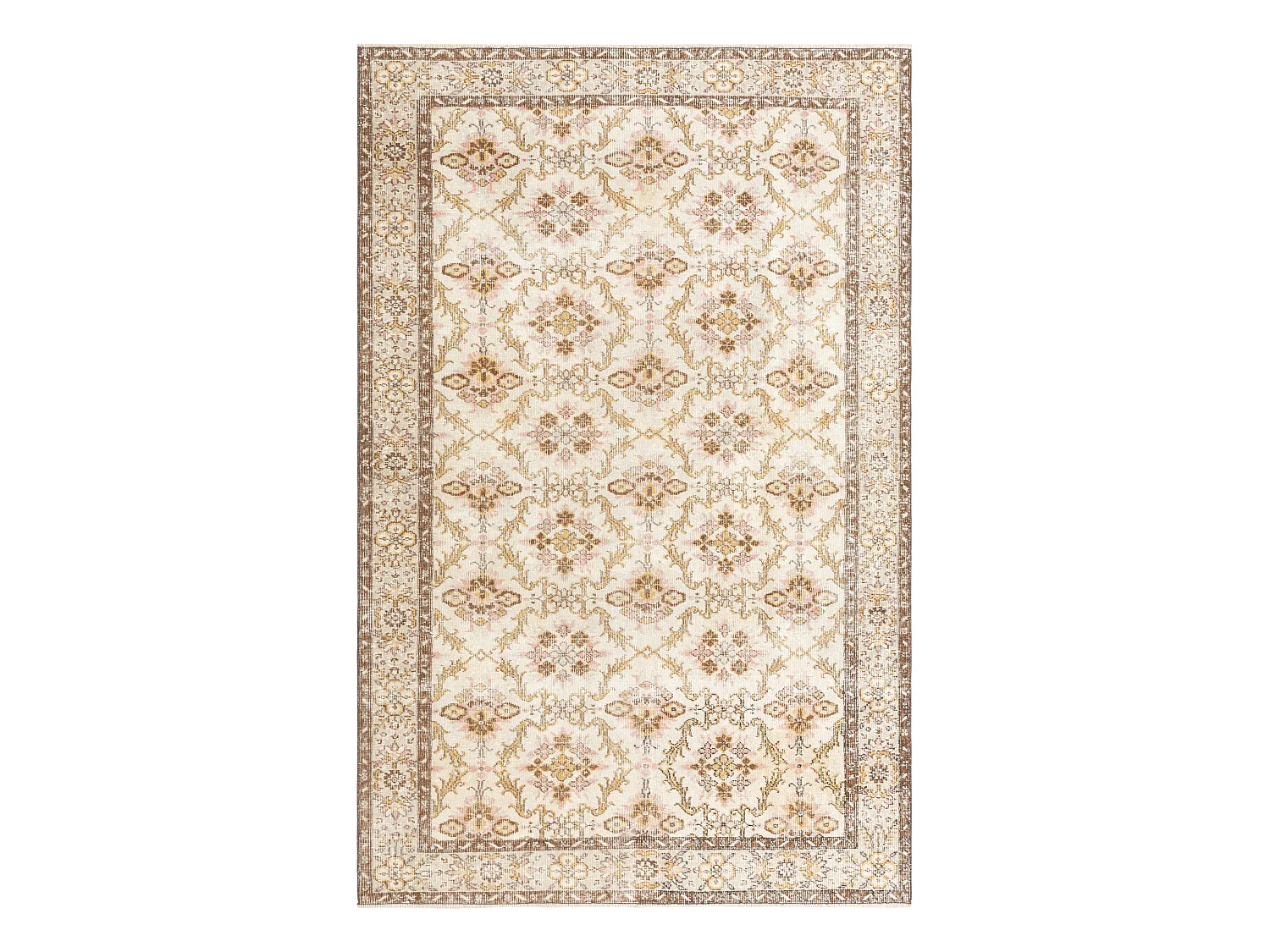 Tapis de laine 191x295 brun Ultra Vintage