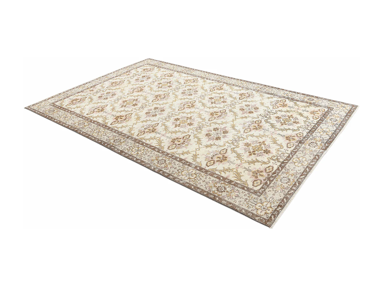 Tapis de laine 191x295 brun Ultra Vintage