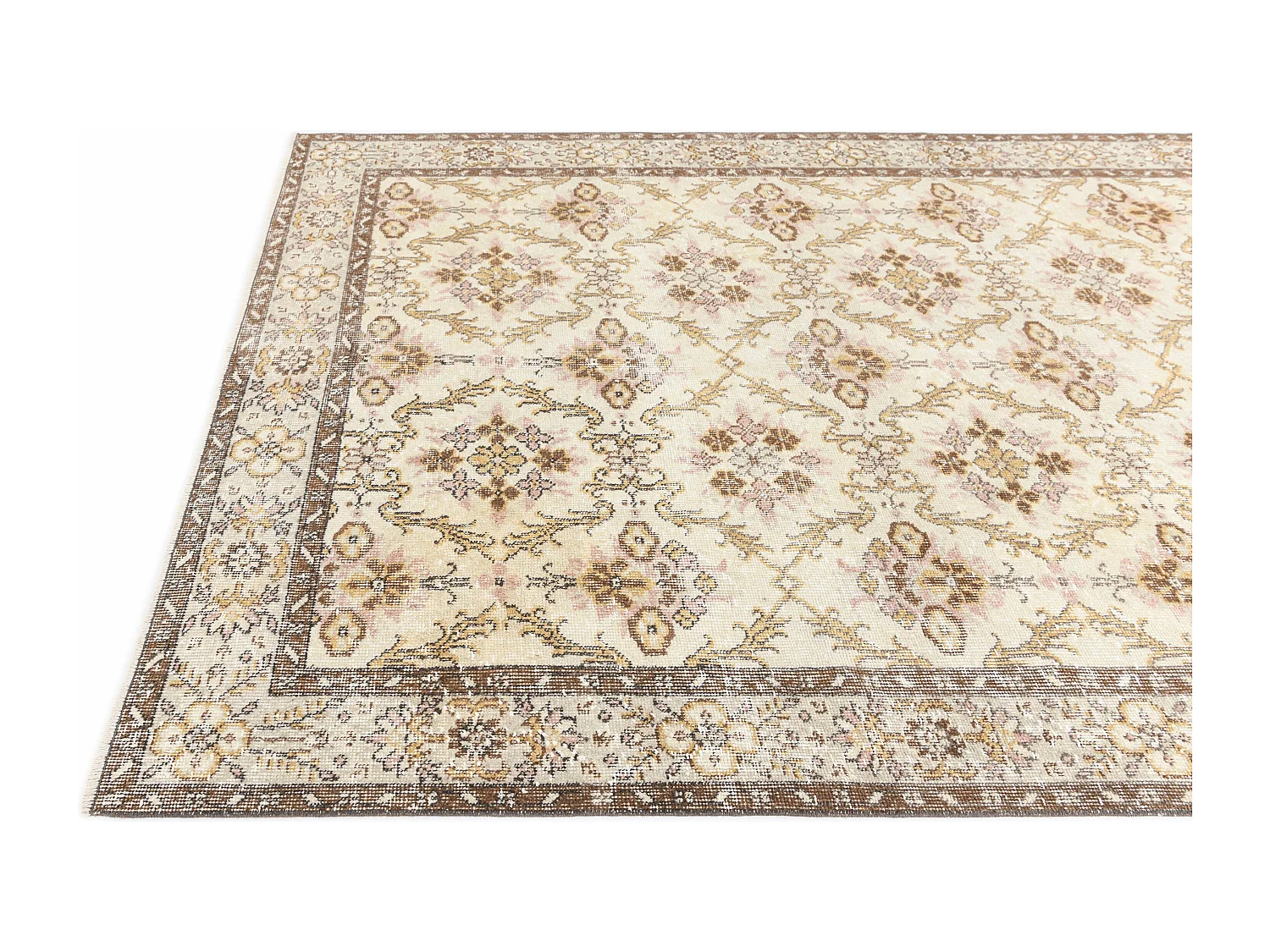 Tapis de laine 191x295 brun Ultra Vintage
