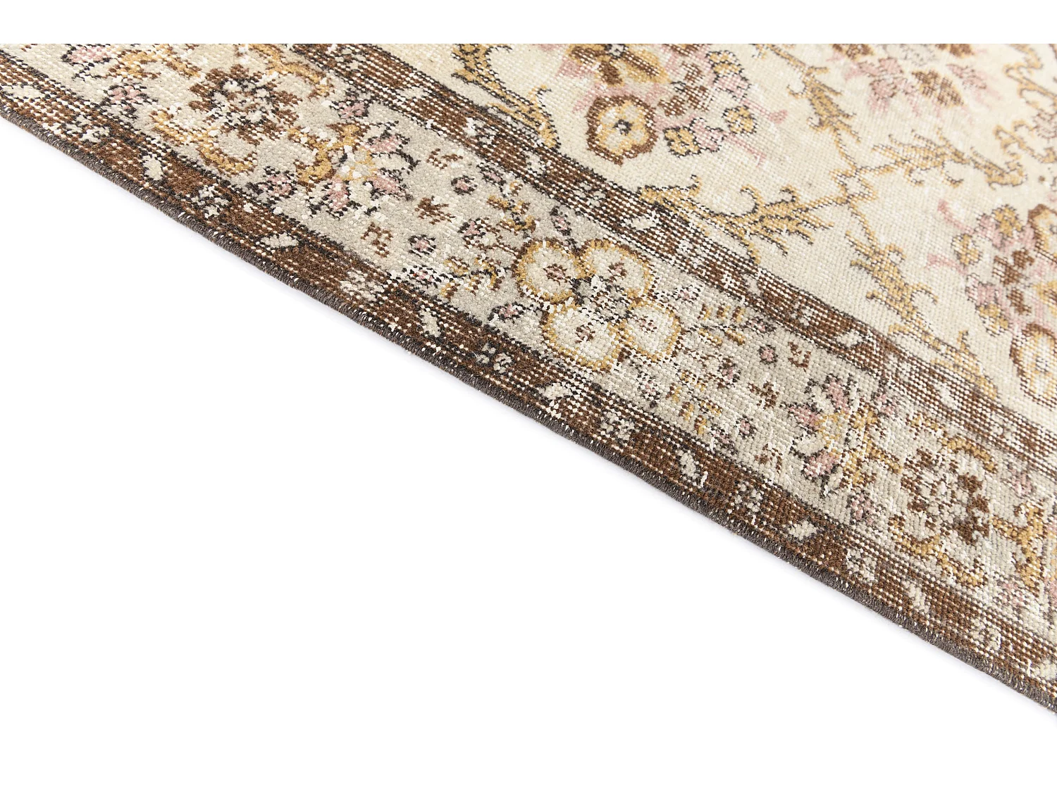 Tapis de laine 191x295 brun Ultra Vintage