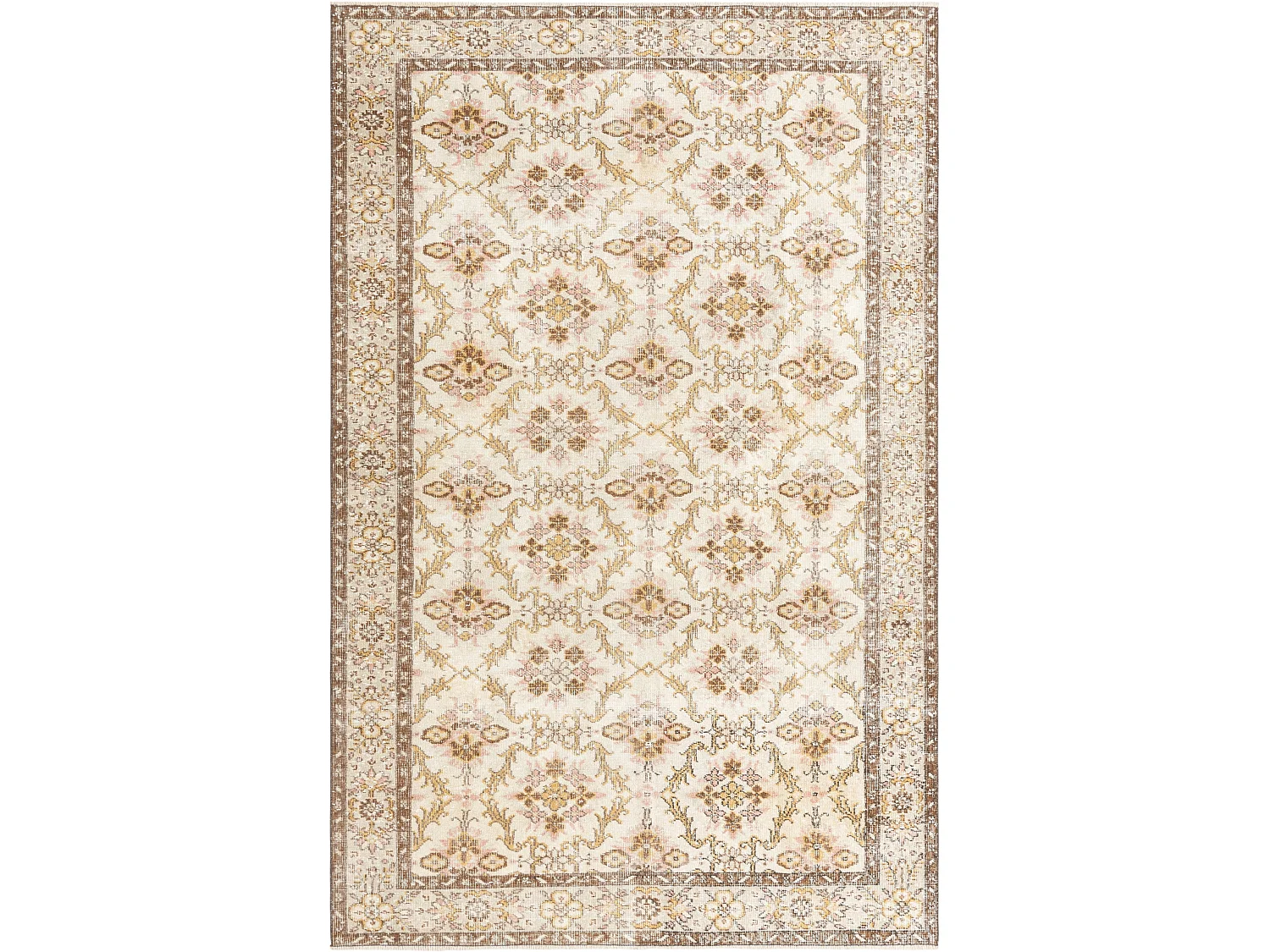 Tapis de laine 191x295 brun Ultra Vintage